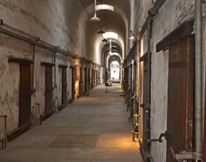 A row of cells at the model penitentiary in Philadelphia (photo by John P. Flannery)