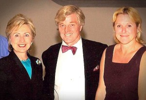 Two great women (Hillary Clinton and Holly Flannery) and one impressed guy