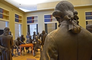 G. Washington looking on at the Constitutional Convention (photo by John P. Flannery)