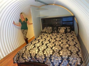 Nuclear Bunker Queen-size Bed – courtesy – Atlas Survival Shelters