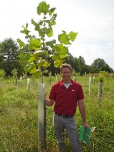 Chris Van Vlack planting trees 