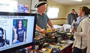 Warner Workman with his wares at a recent Business Expo