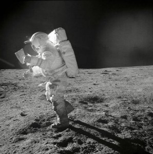 Edgar Mitchell on the Moon